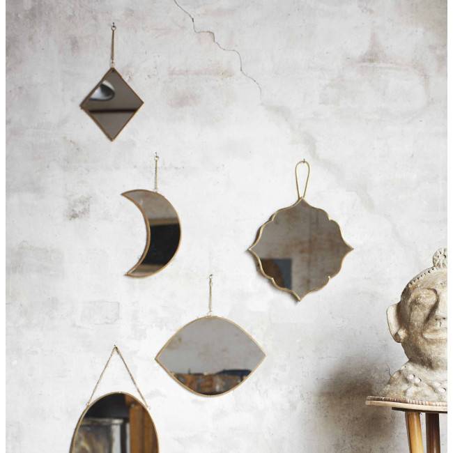 Miroir Lune doré
