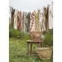 Torchon grands carreaux gris taupe