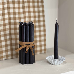 Bougies noires - lot de 10