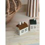 Duo de maisons en céramiques décoratives - toits colorés