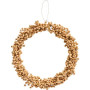 Grande couronne de perles de bois