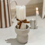 Bougies blanches 13 mm - lot de 8