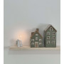 Maison Photophore en Céramique Vert Mousse – Déco Cocooning