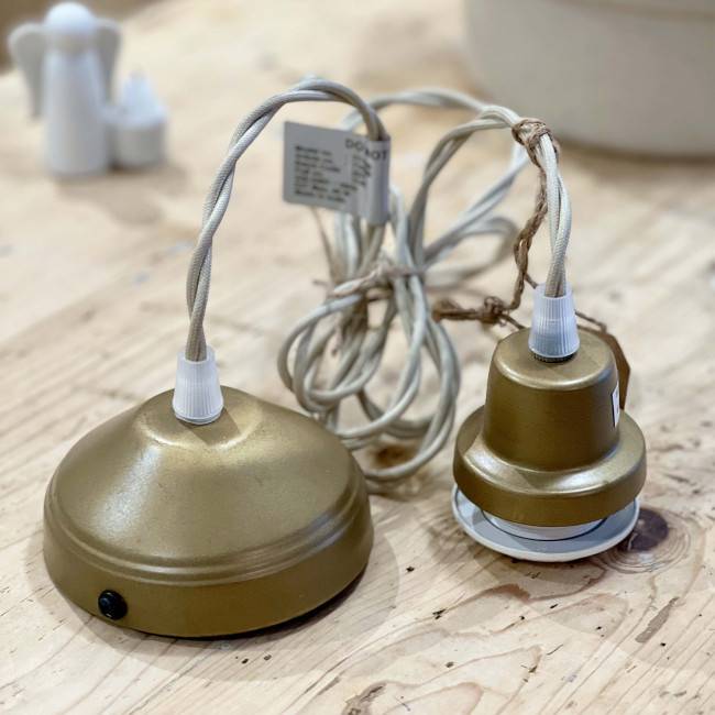 Kit électrique de suspension vintage pour luminaire