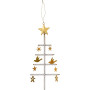 Sapin de Noël avec ornements en laiton Magie et souhaits
