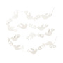 Guirlande en papier blanc colombes