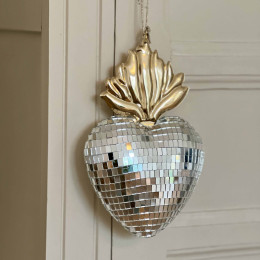Coeur à facettes Disco ex-voto