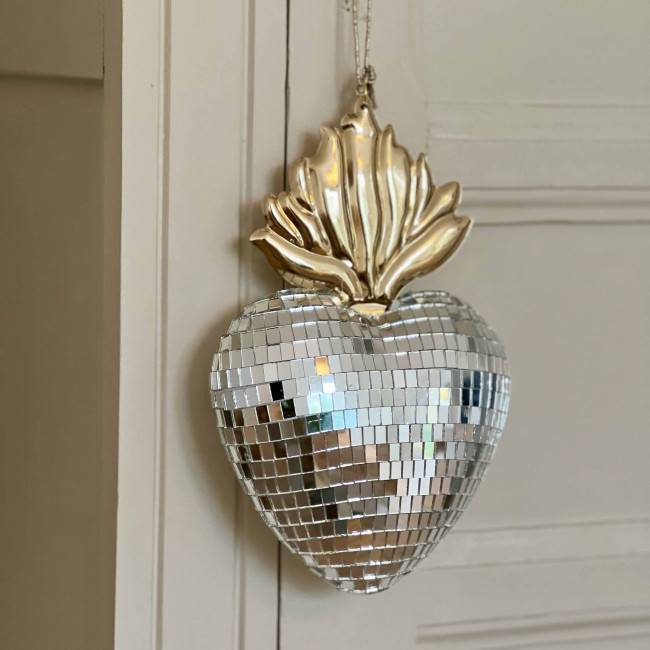 Coeur à facettes Disco ex-voto