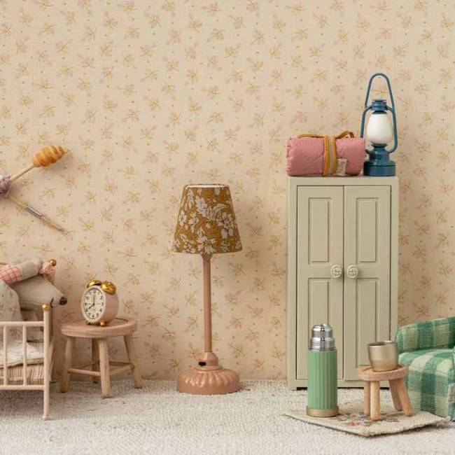 Lampadaire vintage rose poudré Maileg