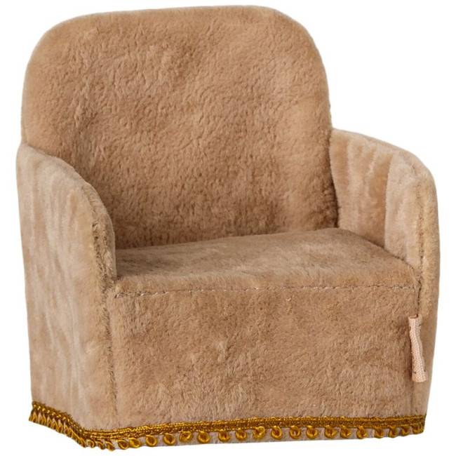 Fauteuil miniature Maileg poudre – Mobilier maison de poupée
