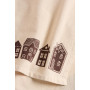 Torchon coton imprimé maisons IB Laursen – Beige naturel