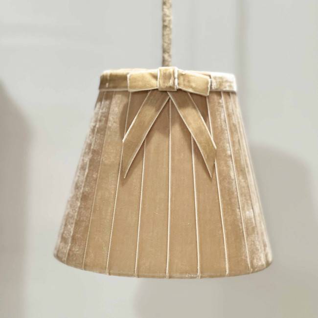 Abat-jour velours Mistinguette sable