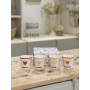 Set de 4 tasses Amour cœur