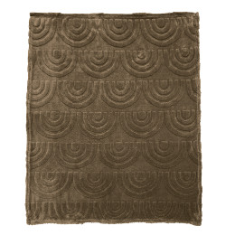 Plaid couverture moelleuse motif arc-en-ciel – pour canapé et lit - Mocha