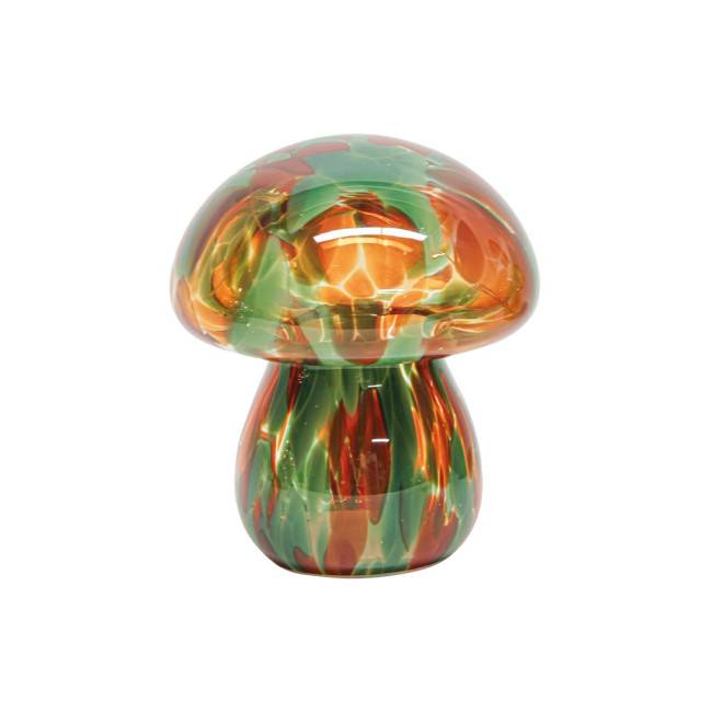 Lampe LED champignon tachetée vert