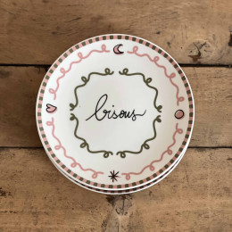 Assiettes Bisous - lot de 4
