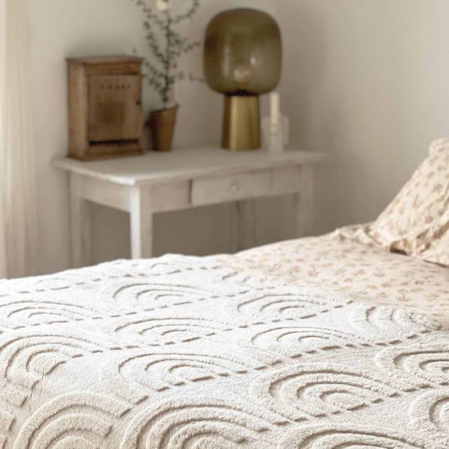 Plaid couverture moelleuse motif arc-en-ciel – pour canapé et lit