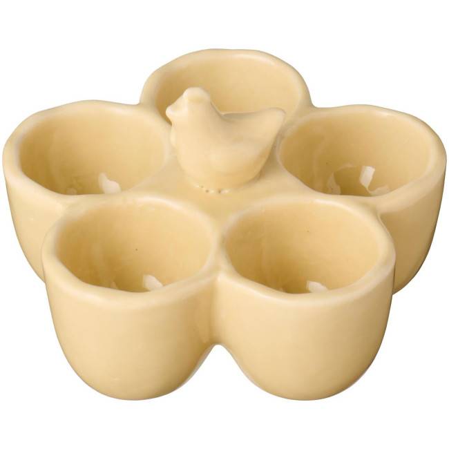 Porte oeufs en grès Poulette