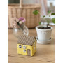 Petite maison photophore jaune