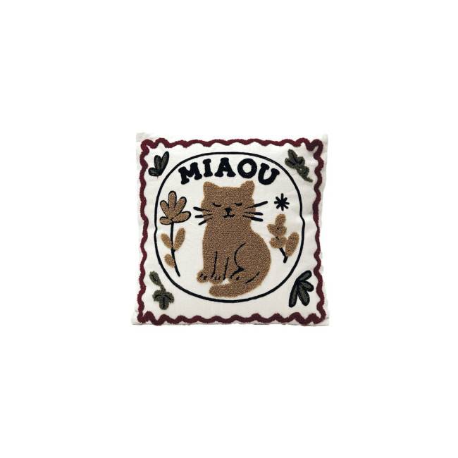 Coussin chat Miaou