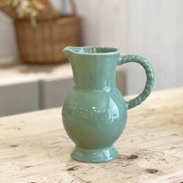 Pichet anse torsadée - Vert