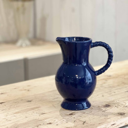 Pichet anse torsadée - Bleu