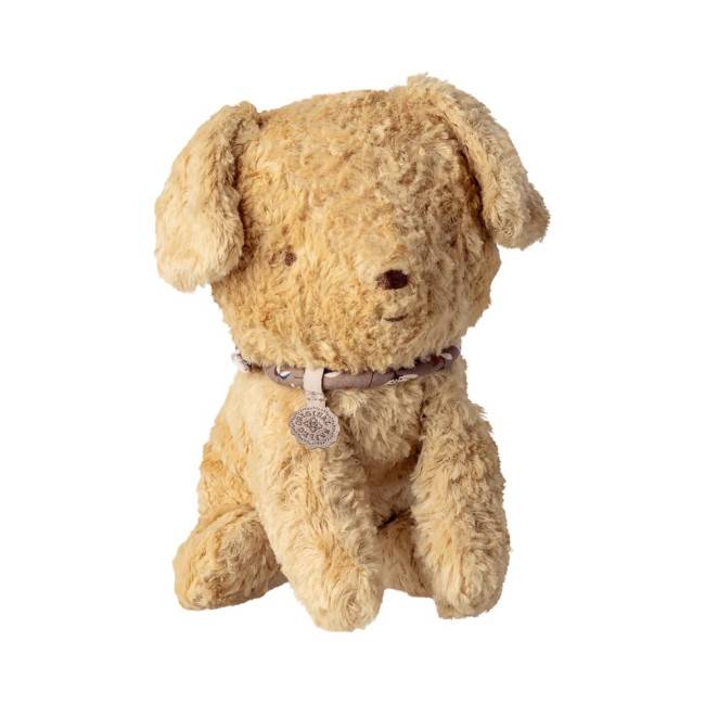Peluche petit chiot beige