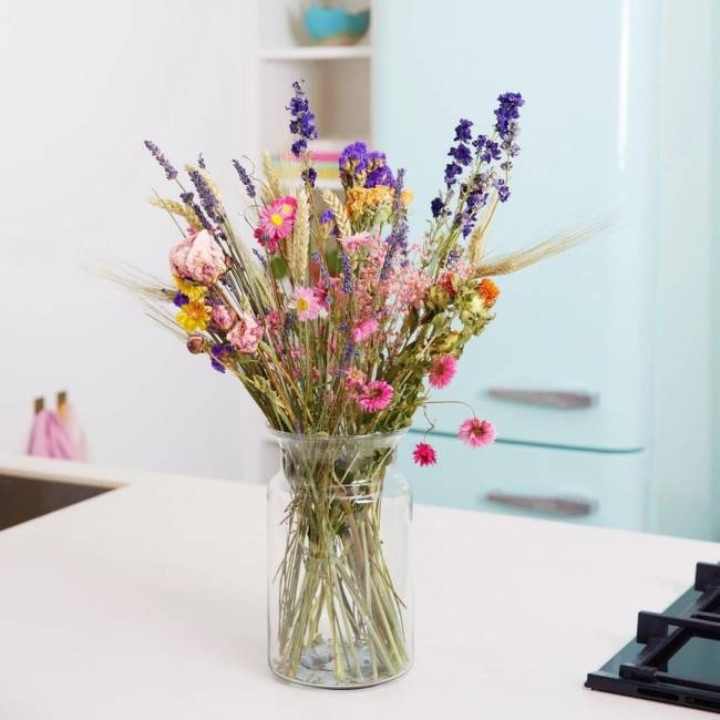 Bouquet de fleurs séchées - Champêtre multi