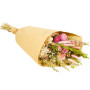 Bouquet de fleurs séchées Rose élégant