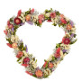 Couronne de fleurs séchées Coeur