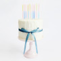 Bougies Dip Dye Bleu/Rose/Jaune