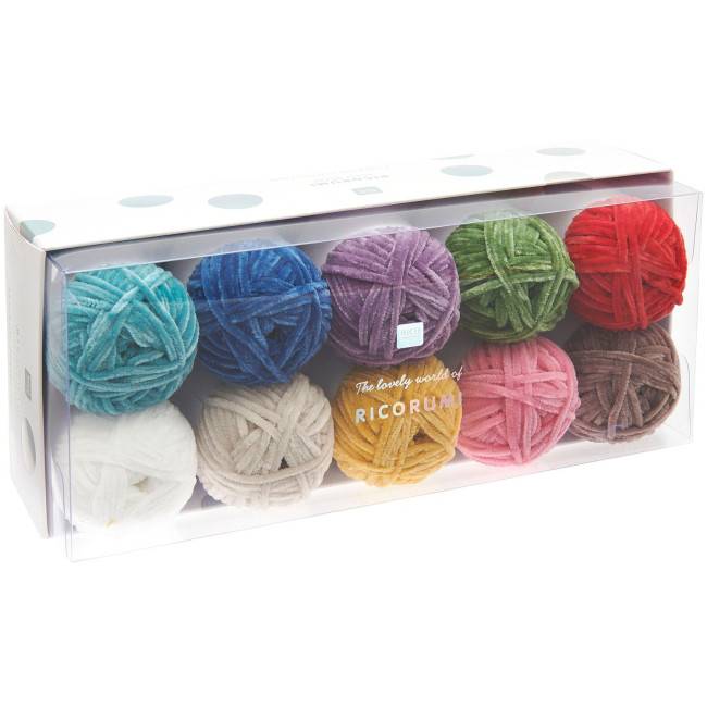 Ricorumi Kit 10 pelotes Nilli Nilli Rainbow