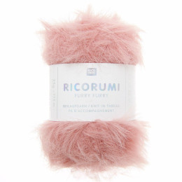 Ricorumi Furry Pelote fil effet fourrure - Corail