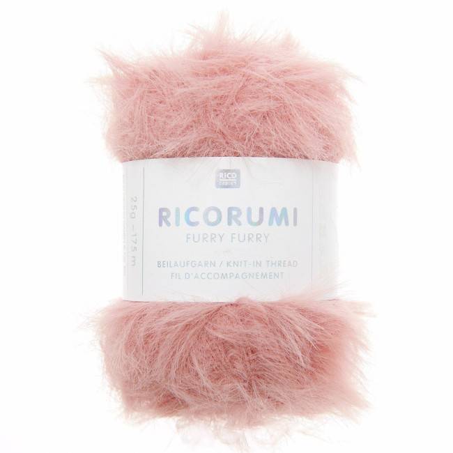 Ricorumi Furry Pelote fil effet fourrure - Corail