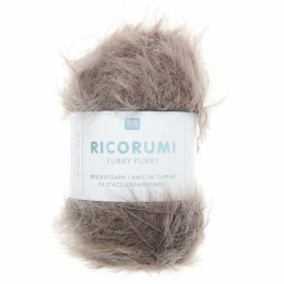 Ricorumi Furry Pelote fil effet fourrure - Bois