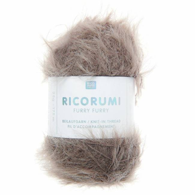 Ricorumi Furry Pelote fil effet fourrure - Bois