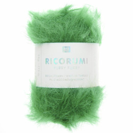 Ricorumi Furry Pelote fil effet fourrure - vert sapin