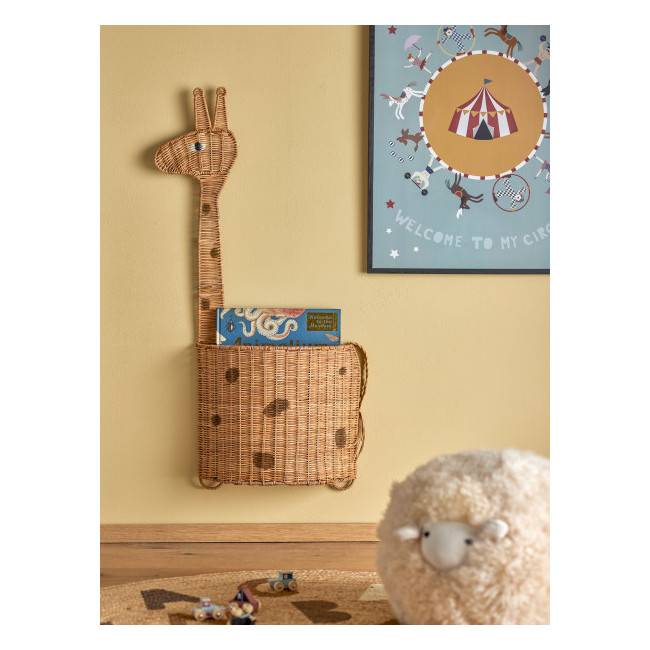 Grand panier mural Girafe