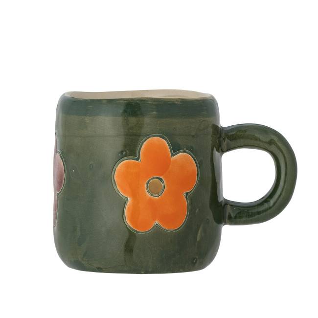 Addy Tasse en grès verte