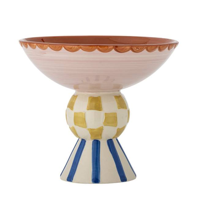 Coupe à fruits multicolore en grès