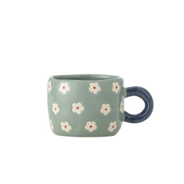 Nini Tasse Bleue fleur blanche