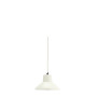Lampe suspension émaillée beige