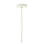 Lampe suspension émaillée beige