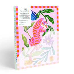 Coffret Peinture au numéro - Tigre Fleuri