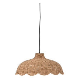 Suspension luminaire en Rotin festonné Pittu