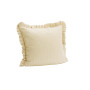 Housse de coussin à volant Beige poudre