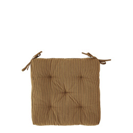 Coussin de chaise carrée Terracotta