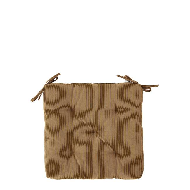 Coussin de chaise carrée Terracotta