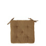 Coussin de chaise carrée Terracotta