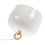 Grande Lampe boule blanc doré